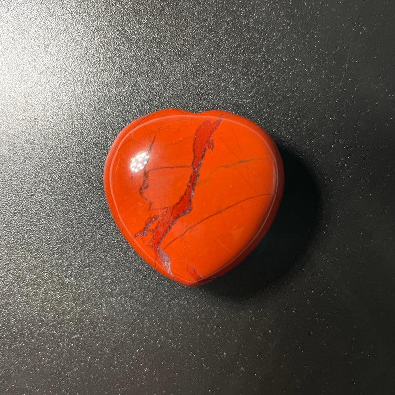 Natural Red Jasper Pocket Hearts || Stability, Emotional Balance || Idaho, USA-Nature's Treasures