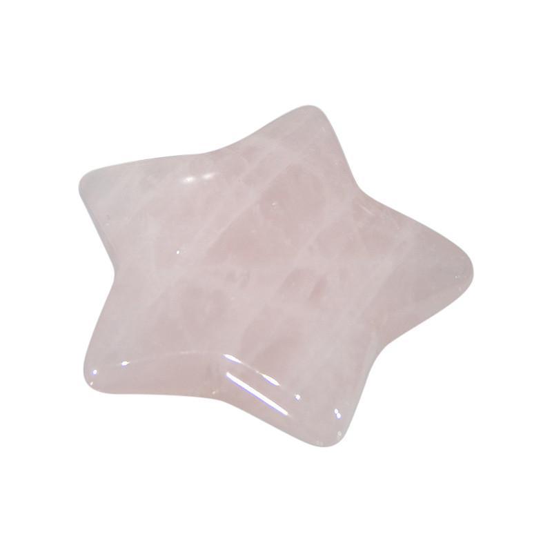 Natural Rose Quartz Star Carvings || Self-Love, Emotional Healing || Brazil-Nature's Treasures