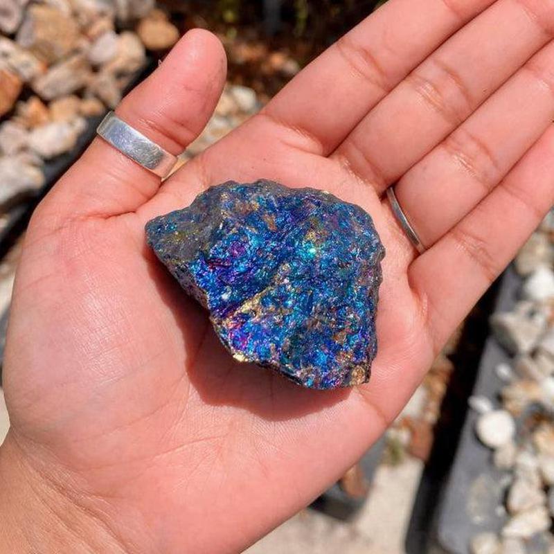 Natural Rough Peacock Ore Chalcopyrite Single Chunk || Spain-Nature's Treasures