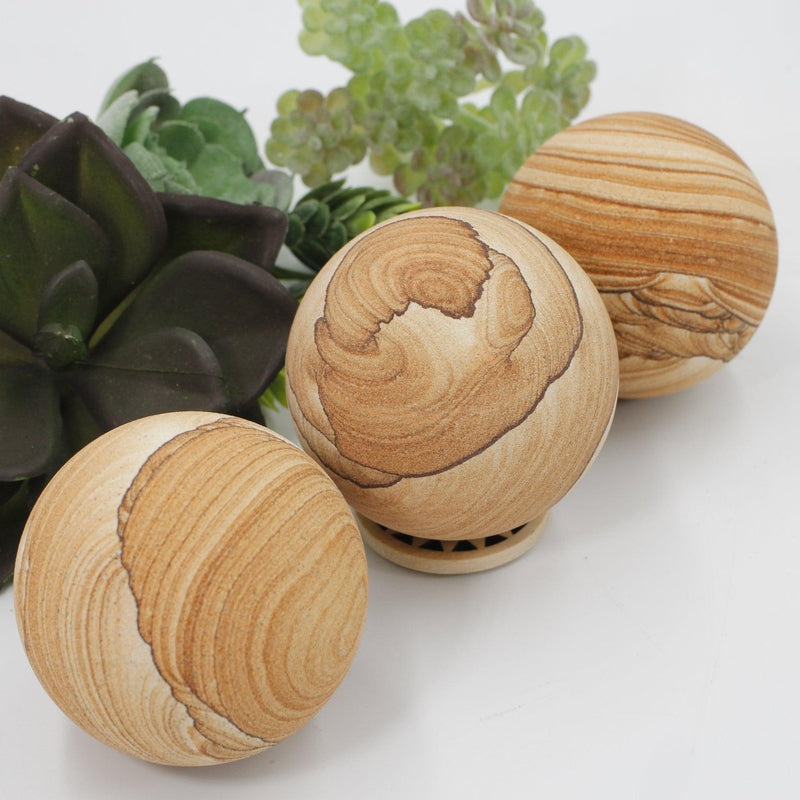 Natural Sandstone Sphere's || 55 MM-Nature's Treasures