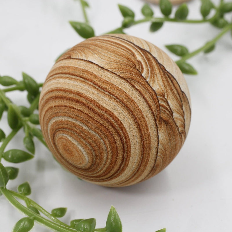 Natural Sandstone Sphere's || 55 MM-Nature's Treasures