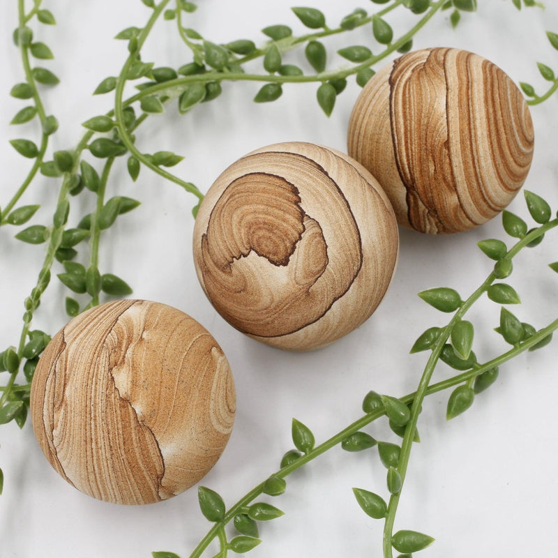 Natural Sandstone Sphere's || 55 MM-Nature's Treasures