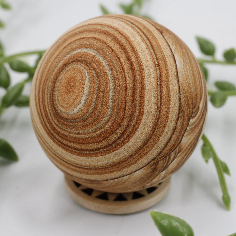 Natural Sandstone Sphere's || 55 MM-Nature's Treasures