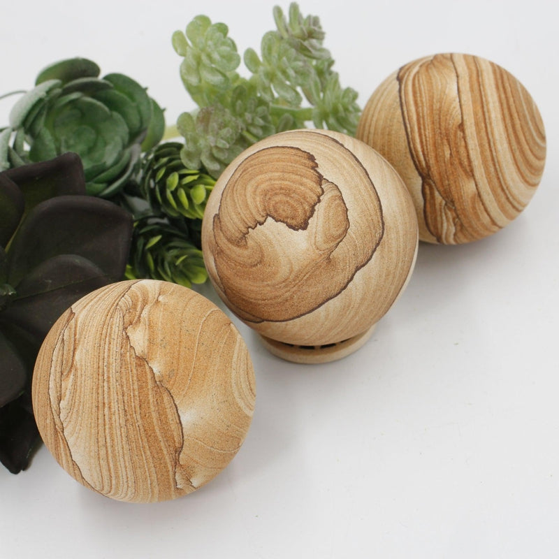 Natural Sandstone Sphere's || 55 MM-Nature's Treasures