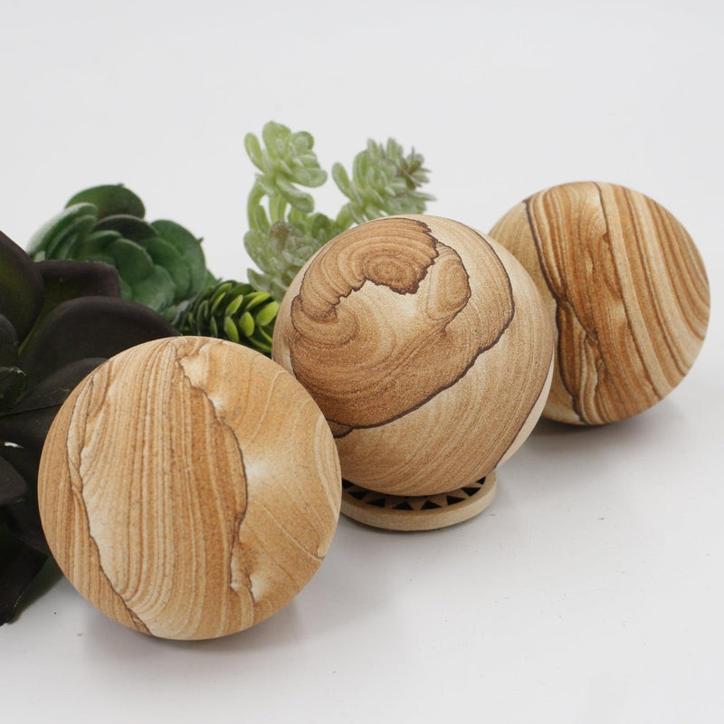 Natural Sandstone Sphere's || 55 MM-Nature's Treasures