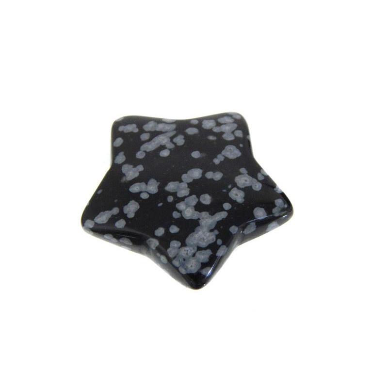 Natural Snowflake Obsidian Glass Star Carvings || Protection, Attunement || Mexico-Nature's Treasures