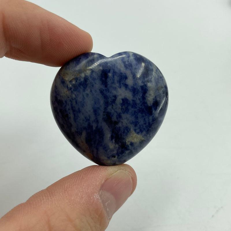 Natural Sodalite Pocket Hearts || Intuition, Focus || South Africa-Nature's Treasures