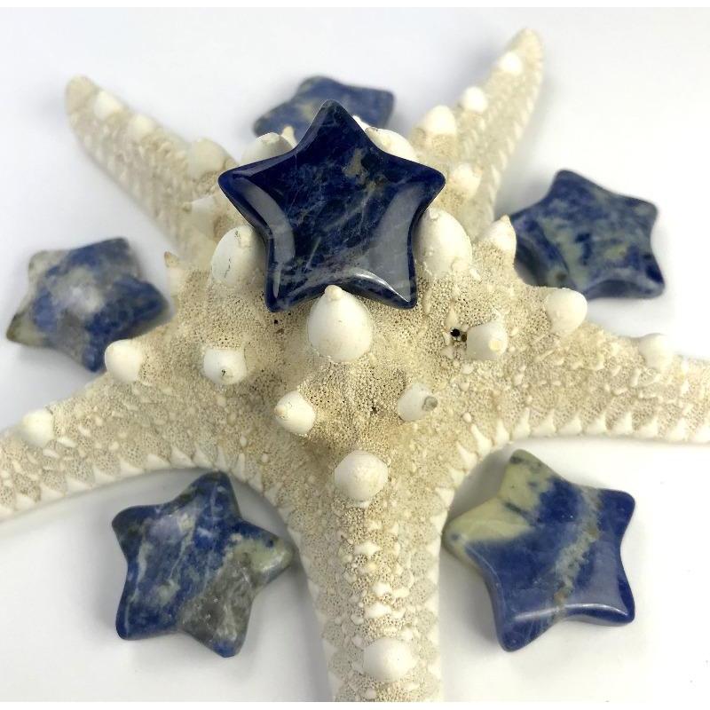 Natural Sodalite Star Carvings || Intuition, Observation || South Africa-Nature's Treasures