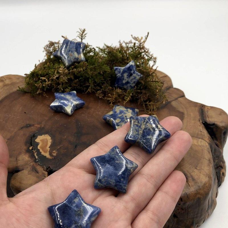 Natural Sodalite Star Pendant || Intuition, Observation || South Africa-Nature's Treasures