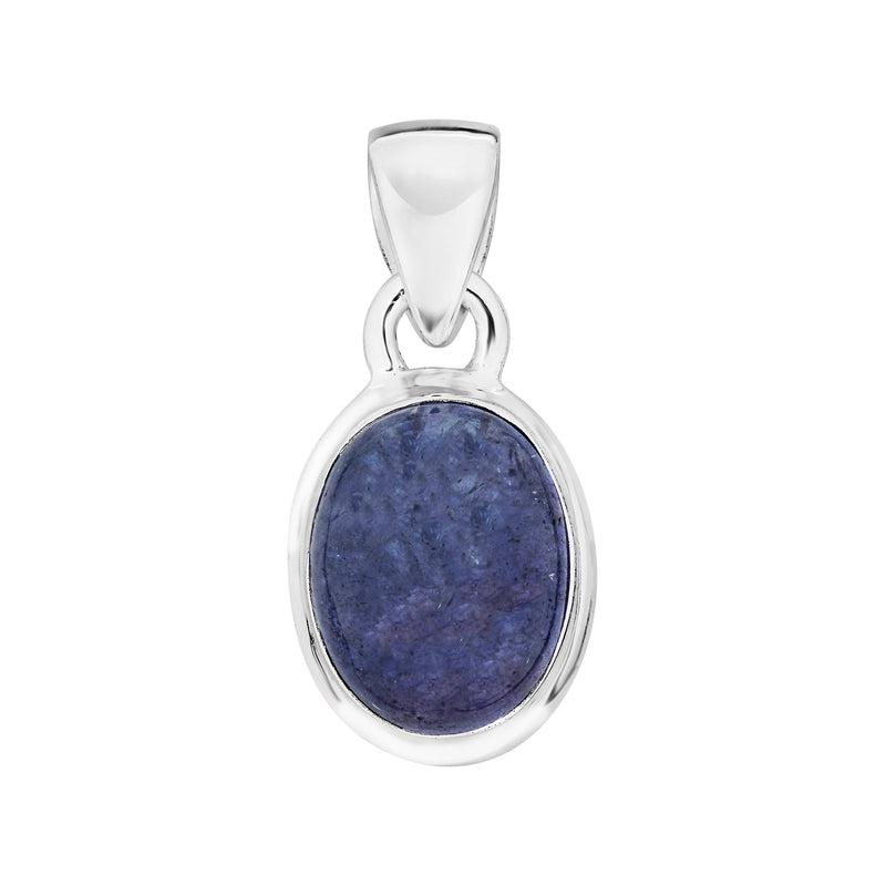 Natural Tanzanite Crystal Pendant || .925 Sterling Silver-Nature's Treasures