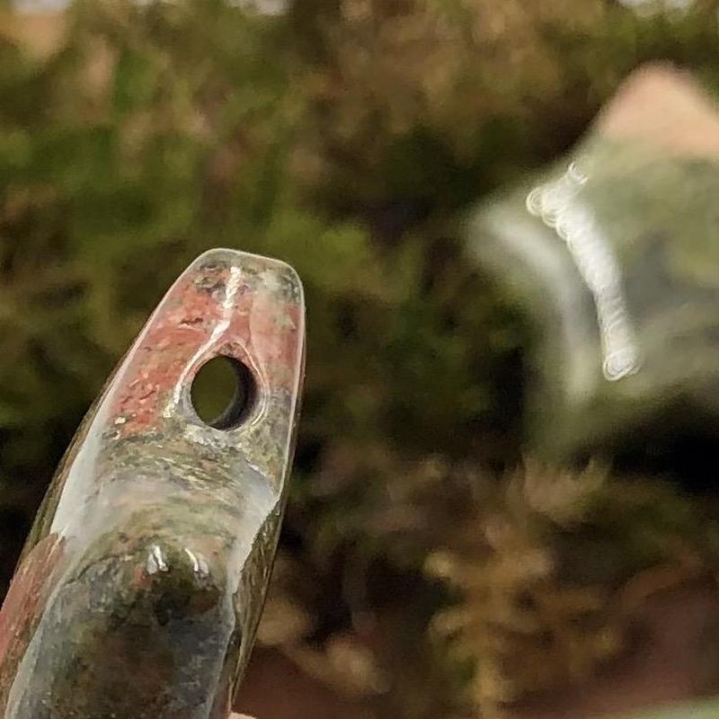 Natural Unakite Jasper Star Pendant || Emotional Balance, Grounding || Canada-Nature's Treasures