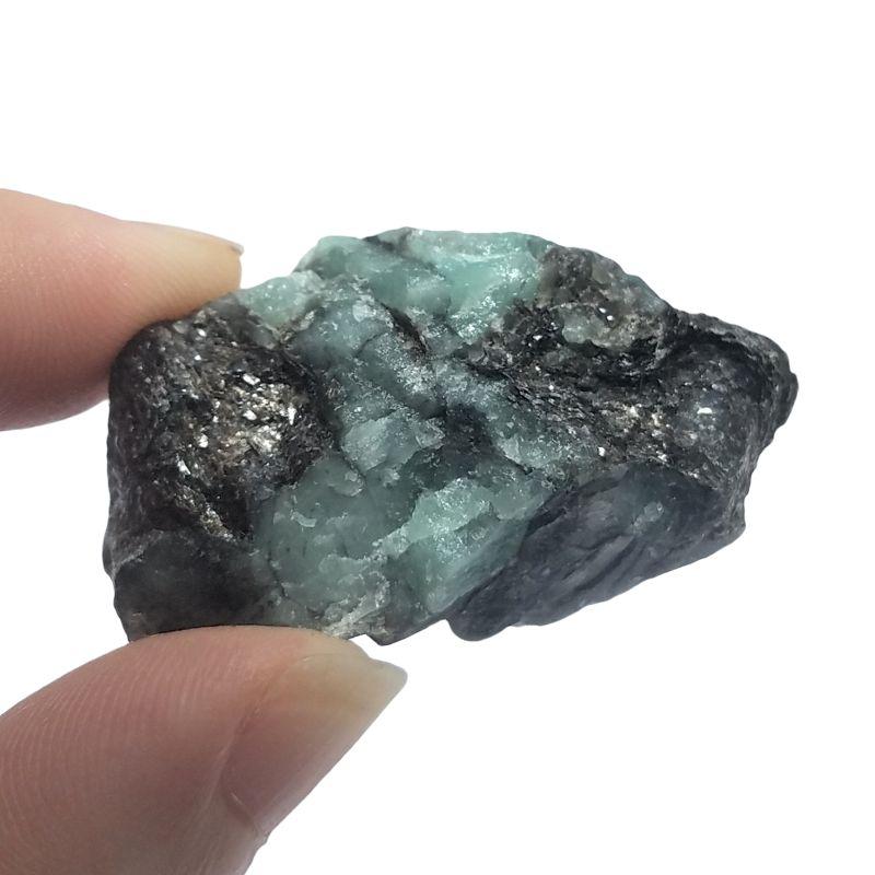 Naturally Formed Emerald on Matrix Rough Chunk || Small-Nature's Treasures