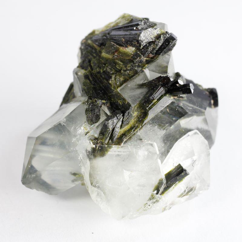 Naturally Formed Epidote In Quartz Cluster-Nature's Treasures