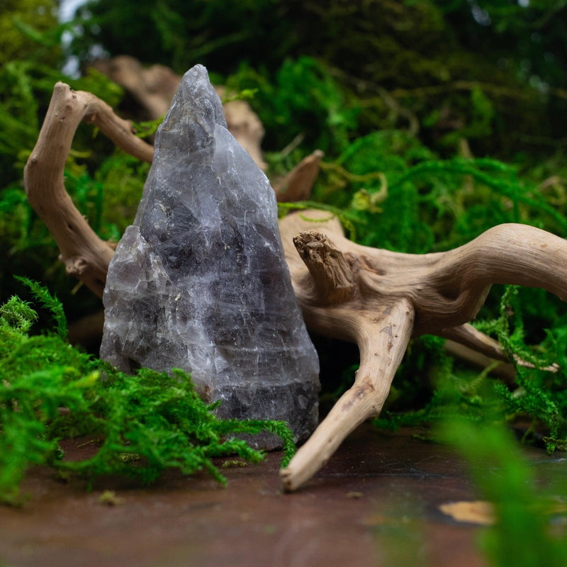 Naturally Formed Red Capped Amethyst Raw Point || Protection, Psychic Enhancement, Grounding-Nature's Treasures