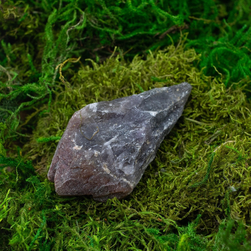 Naturally Formed Red Capped Amethyst Raw Point || Protection, Psychic Enhancement, Grounding-Nature's Treasures