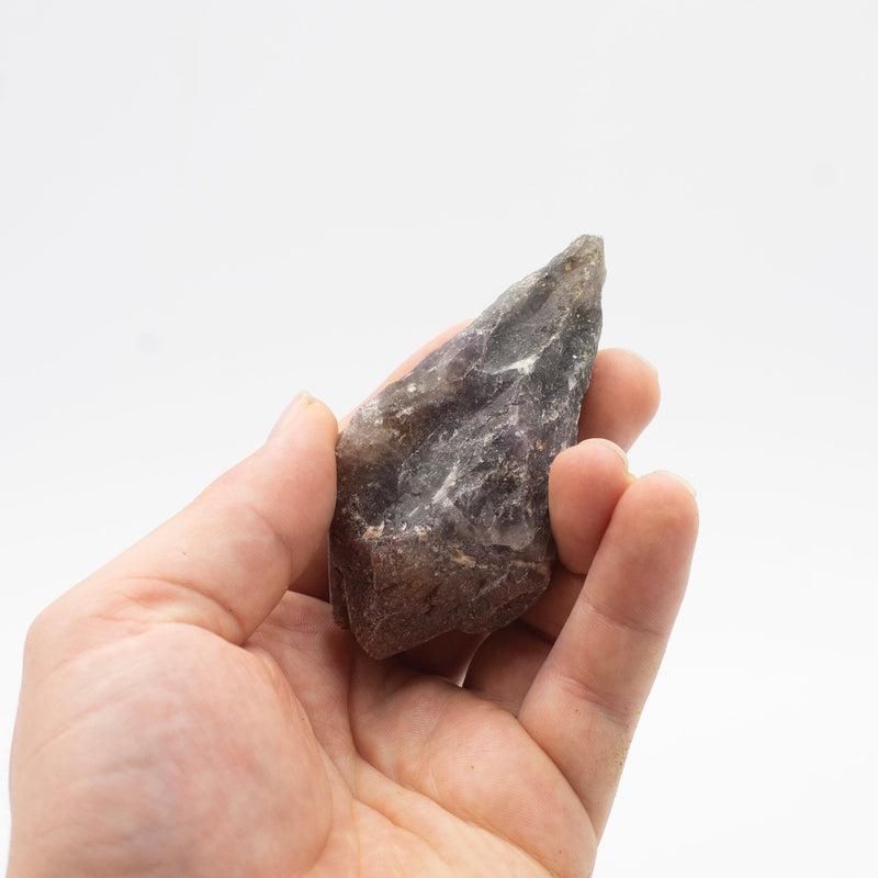 Naturally Formed Red Capped Amethyst Raw Point || Protection, Psychic Enhancement, Grounding-Nature's Treasures