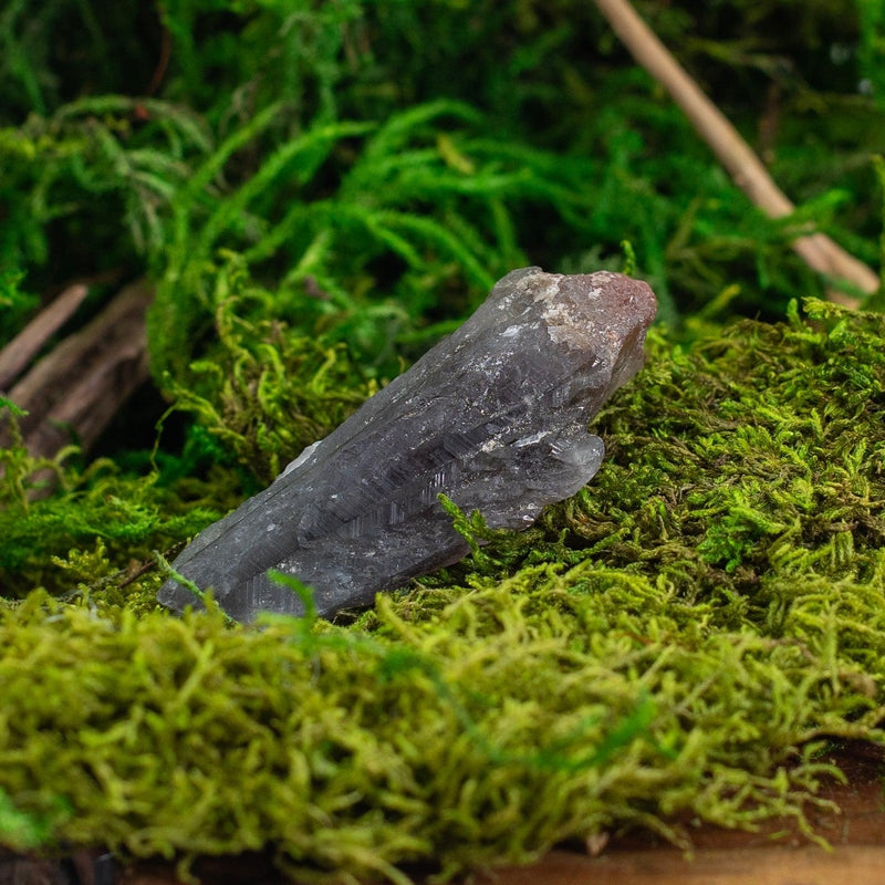 Naturally Formed Red Capped Amethyst Raw Point || Protection, Psychic Enhancement, Grounding-Nature's Treasures