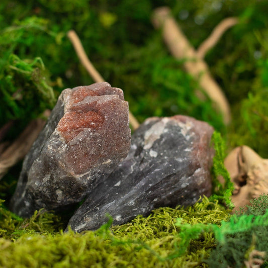 Naturally Formed Red Capped Amethyst Raw Point || Protection, Psychic Enhancement, Grounding-Nature's Treasures