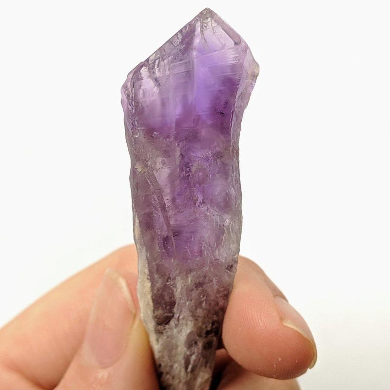 Naturally Formed Unpolished Dragon Teeth Amethyst Point || 6 Pack