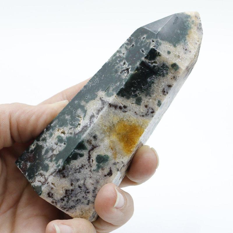 Ocean Orbicular Jasper Polished Point Tower-Nature's Treasures