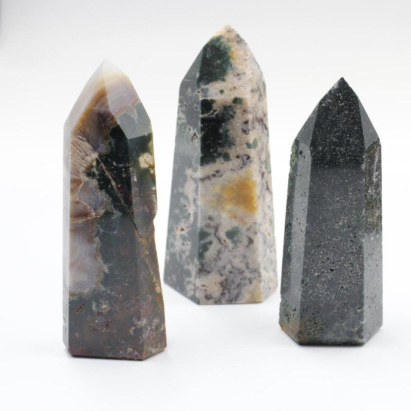 Ocean Orbicular Jasper Polished Point Tower-Nature's Treasures