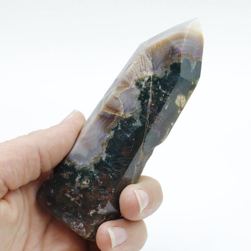 Ocean Orbicular Jasper Polished Point Tower-Nature's Treasures