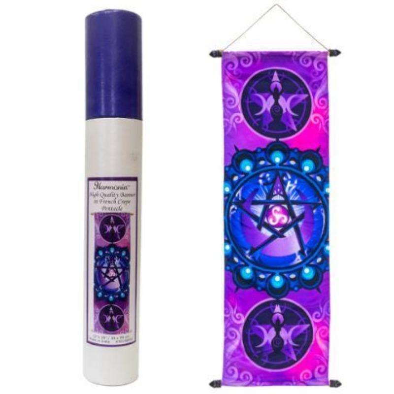 Pentacle Decorative Fabric Banner-Nature's Treasures