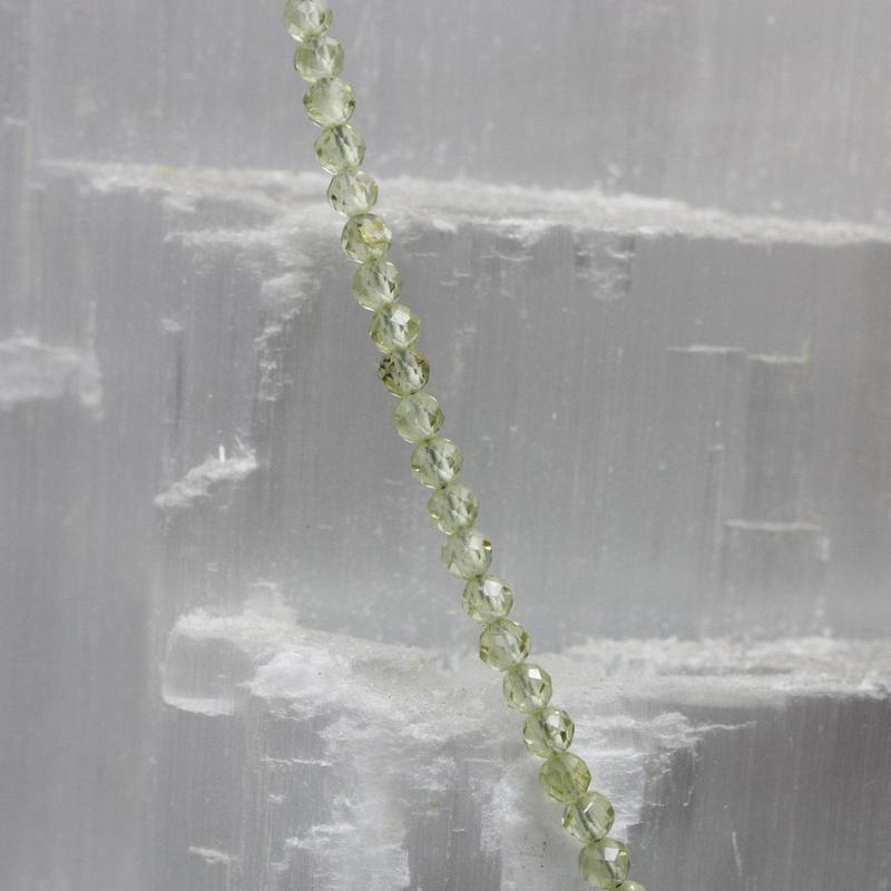 Peridot Dainty Faceted Necklace || .925 Sterling Silver-Nature's Treasures