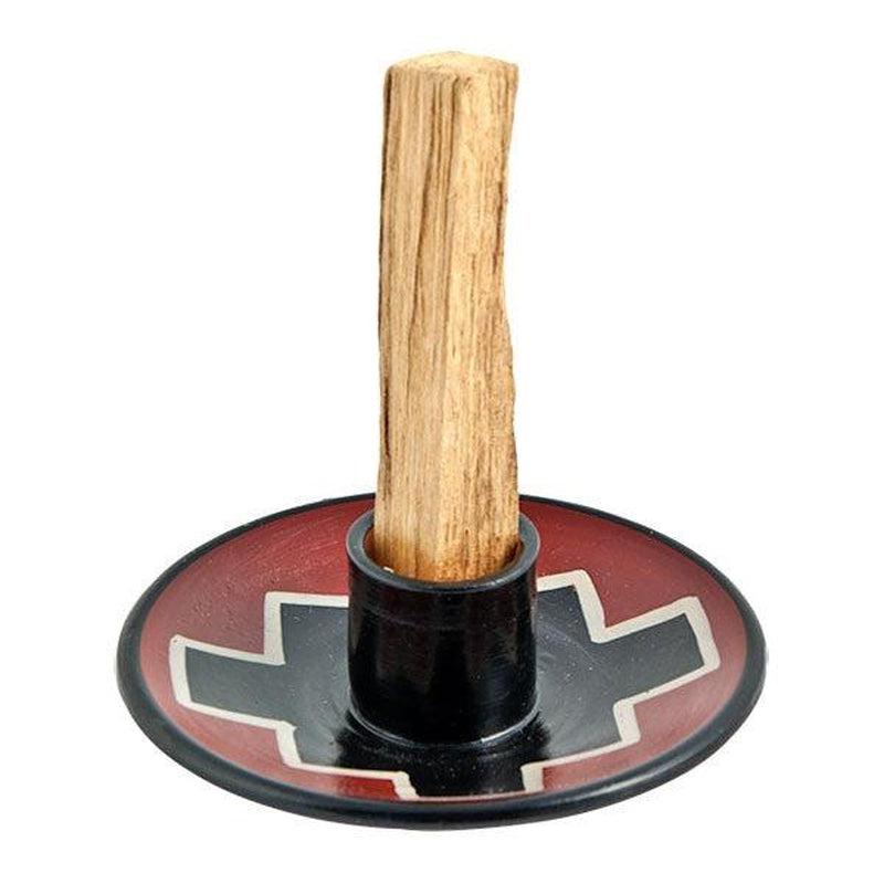 Peruvian Inca Art Ceramic Incense Burner - 4"-Nature's Treasures