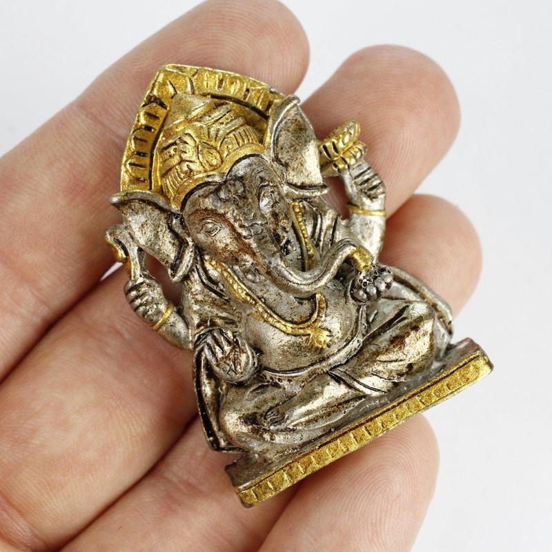 Pewter Ganesh Statue-Nature's Treasures