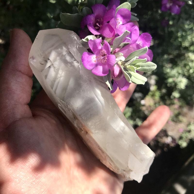 Phantom Quartz Crystal with Clay Inclusions – Nature's Treasures