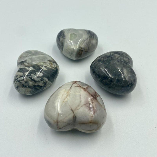 Picasso Jasper Puff Heart-Nature's Treasures