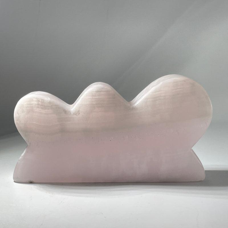Pink Calcite Cloud Carving Stand Up || Happy Fun Shape || Cleansing, Unconditional Love, Spiritual Awakening-Nature's Treasures