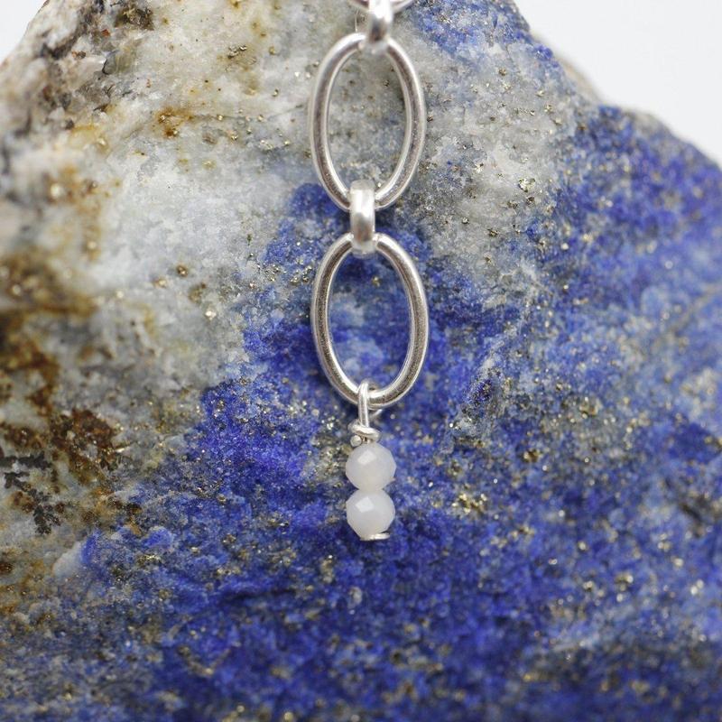 Pink Opal Dainty Faceted Necklace || .925 Sterling Silver-Nature's Treasures