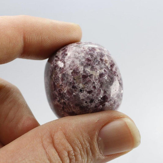 Polished "A" Grade Lepidolite Tumble Stone || Worry Releaser, Clearing Blockages || Peru-Nature's Treasures