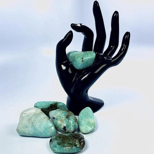 Polished Amazonite Tumble Stone || Medium || Communication, Truth, Harmony || Madagascar-Nature's Treasures