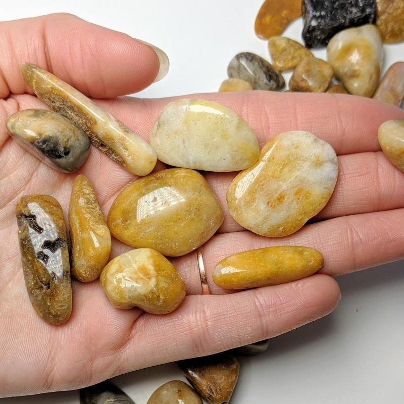 Polished Azeztulite Tumbled Stones || Ascension & Spiritual Awakening || USA-Nature's Treasures