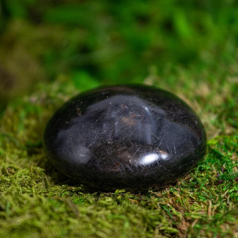 Polished Black Tourmaline Palm Stone || Grounding and Protection || Madagascar-Nature's Treasures