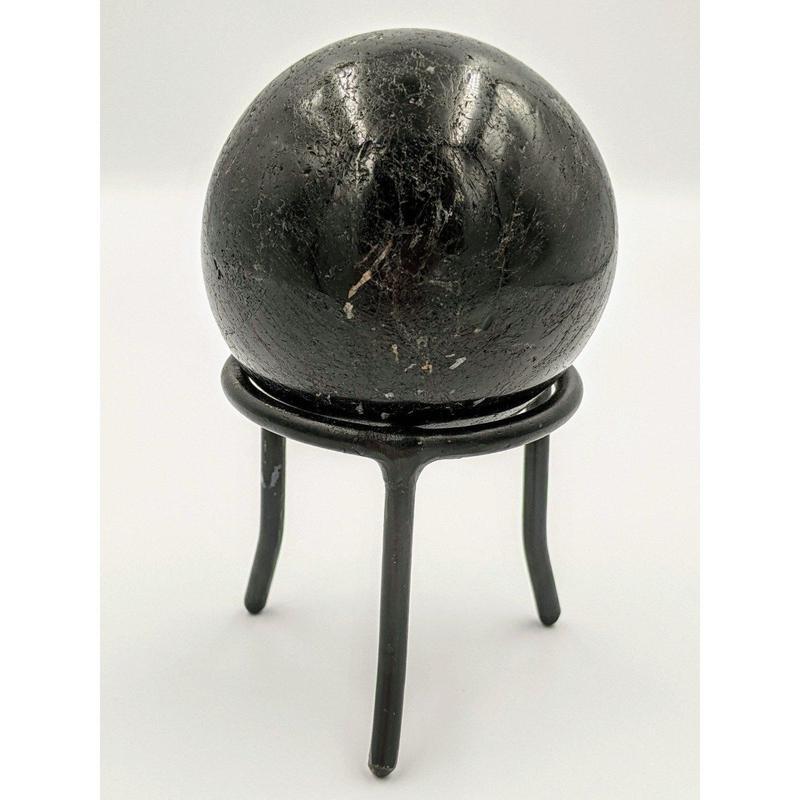 Polished Black Tourmaline Sphere || 60 MM || Grounding, Protection || Madagascar