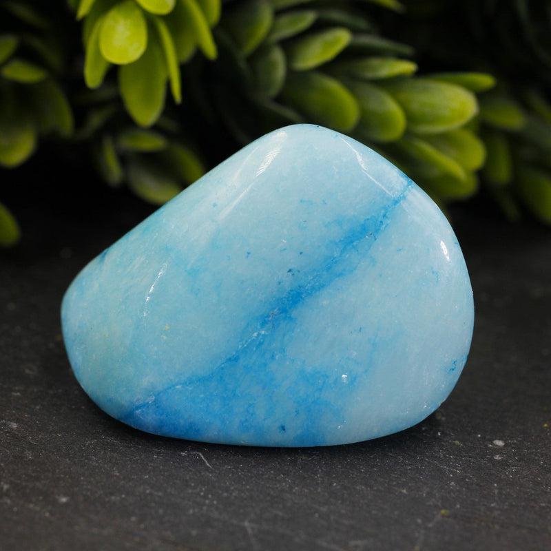 Polished Blue Aragonite Tumble Stone || Stabilizing Ones Energy, Emotional Healing, Psychic Enhancement || China-Nature's Treasures
