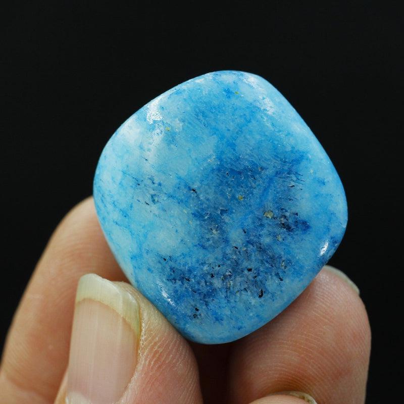 Polished Blue Aragonite Tumble Stone || Stabilizing Ones Energy, Emotional Healing, Psychic Enhancement || China-Nature's Treasures