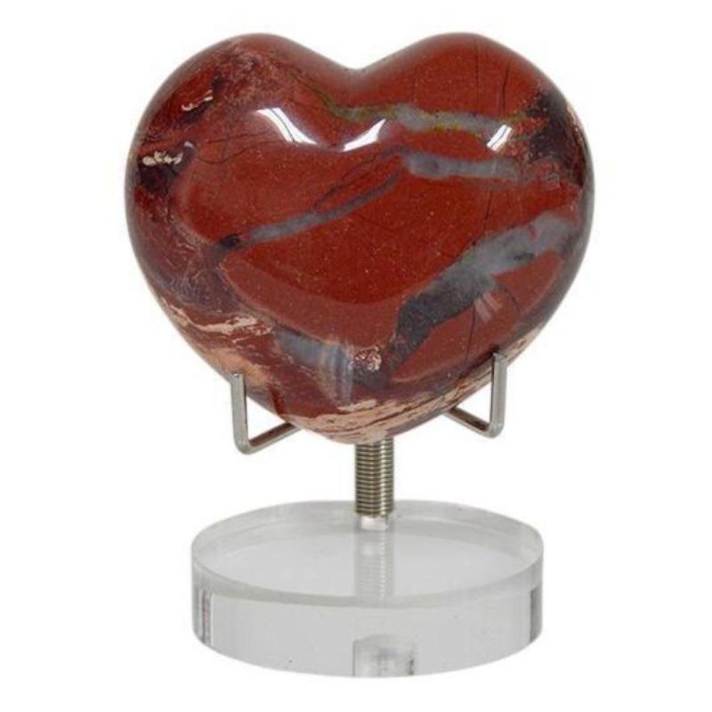 Polished Brecciated Red Jasper Hearts || Grounding, Mental Clarity || China-Nature's Treasures