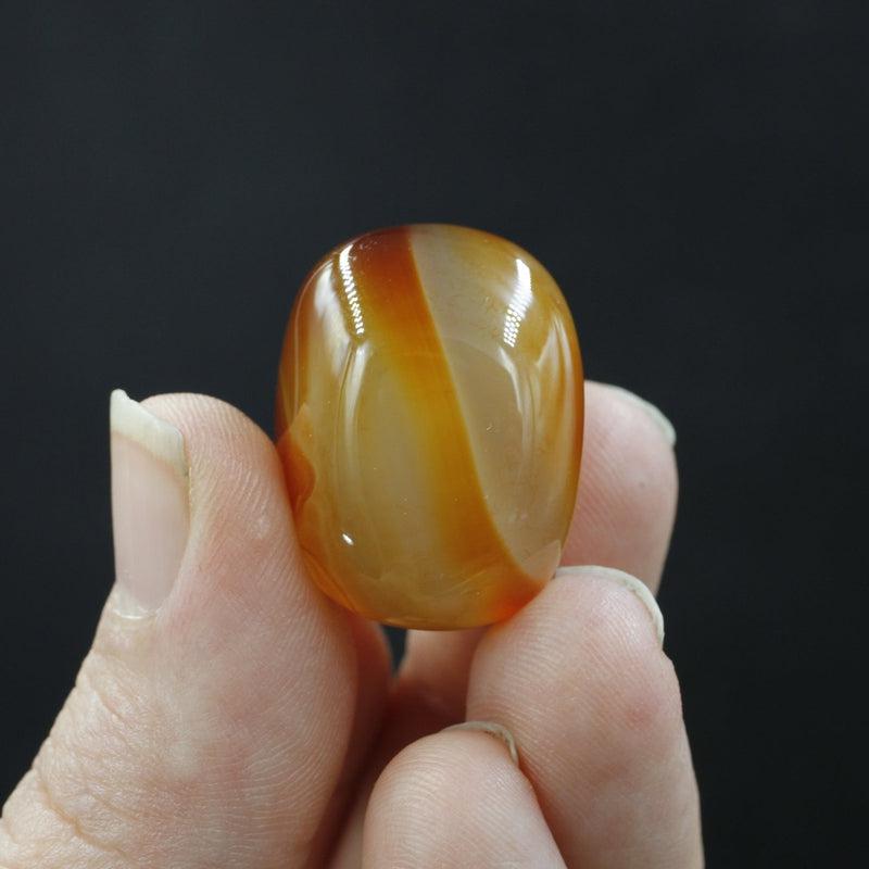 Polished Carnelian Tumble Stone || Creativity, Inspiration, Taking Action || China-Nature's Treasures