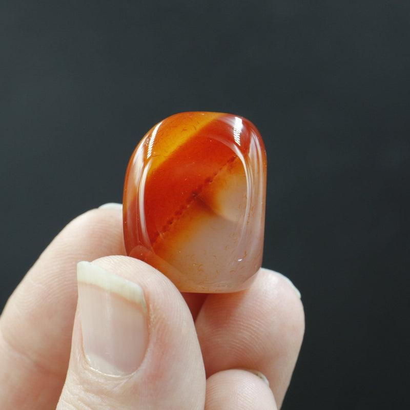 Polished Carnelian Tumble Stone || Creativity, Inspiration, Taking Action || China-Nature's Treasures