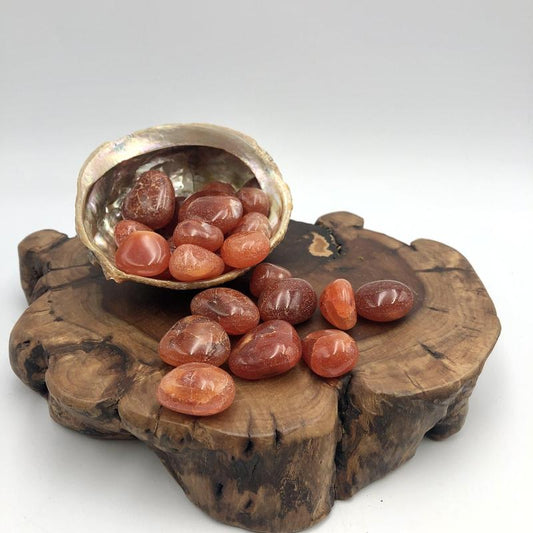 Polished Carnelian Tumble Stone || Creativity, Inspiration, Taking Action || India-Nature's Treasures