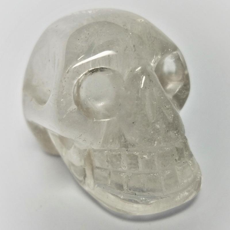 Polished Clear Quartz Skull Carvings || Brazil