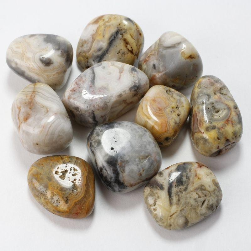 Polished Crazy Lace Agate Tumbled Stone || Finding Joy & Encouragement || India-Nature's Treasures
