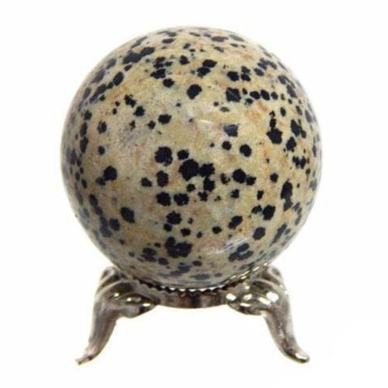 Polished Dalmatian Jasper Sphere || 40 MM-Nature's Treasures