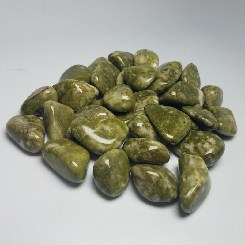 Polished Epidote Tumbled Stone || Medium || Cleansing Negativity, Manifestation, Clearing Blockages-Nature's Treasures