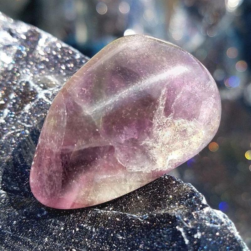 Polished Fluorite Tumble Stone || Mental Clarity, Psychic Cleanser, Decision Making || India-Nature's Treasures